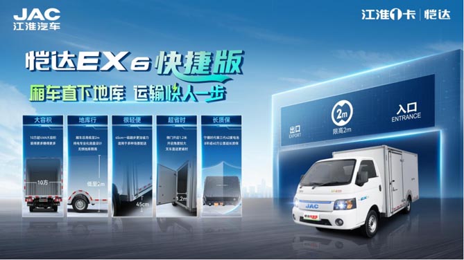 廂式貨車不能下地庫？江淮1卡愷達(dá)EX6快捷版讓你快人一步