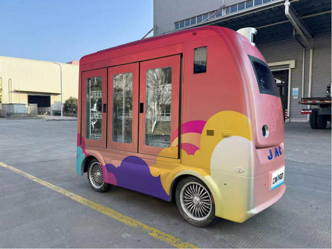 創新發展新質生產力！江淮1卡攜手圖達通，實現無人車示范運營