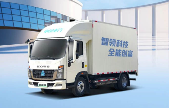 中國重汽HOWO新能源輕卡：精準響應，實力領航！
