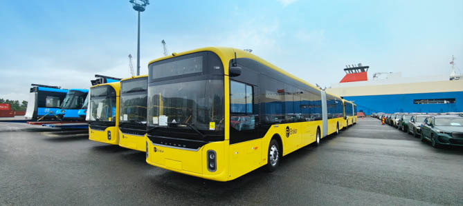 敲響新春“開門紅”！287輛宇通純電動客車陸續登陸挪威市場